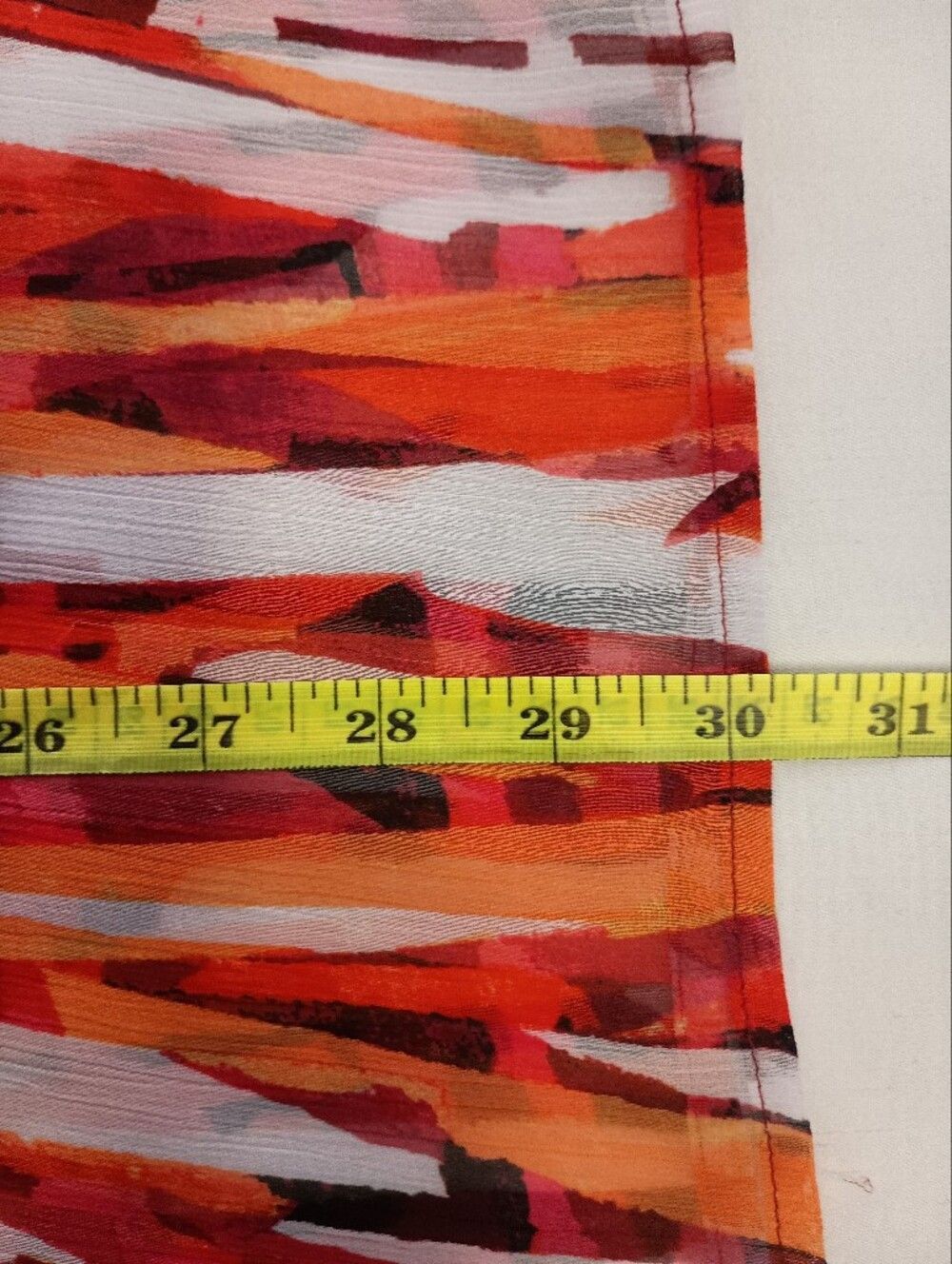 Women's Size 2X Plus Size SHEER Geometric Print Pullover Blouse Summer - Picture 8 of 9